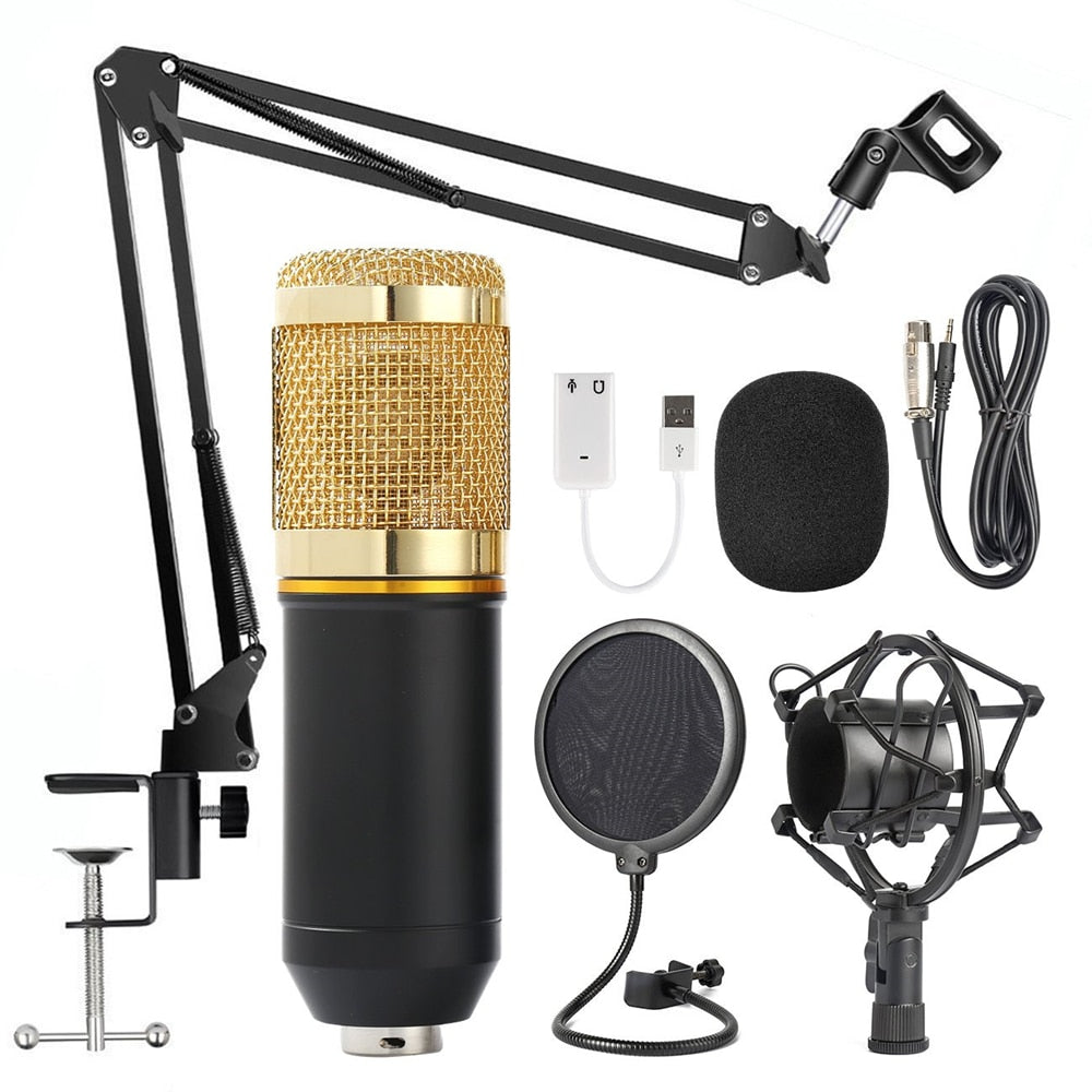 Microfone profissional Kit podcast completo