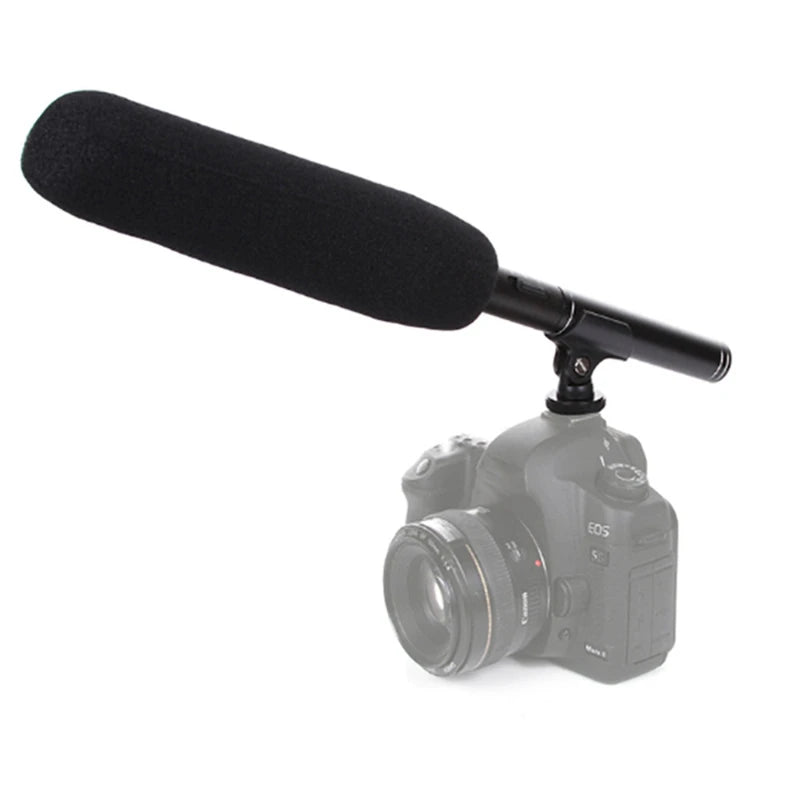 Kit Microfone Direcional Boom Shotgun |Erillis