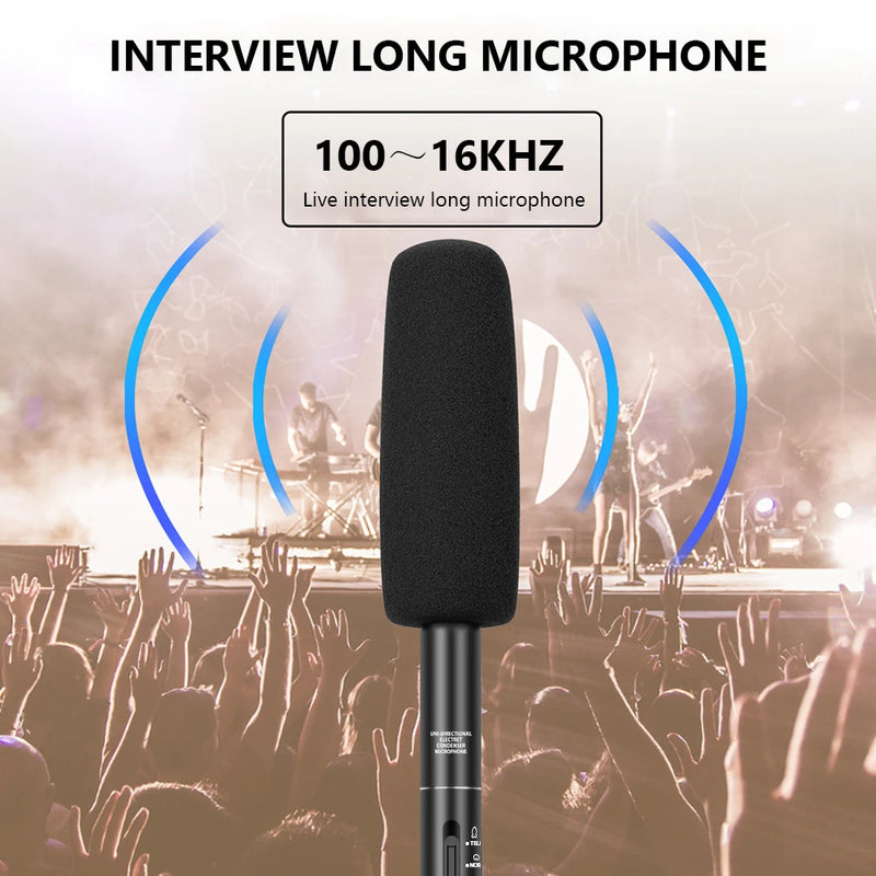 Microfone Direcional Boom Condensador | Alloyseed