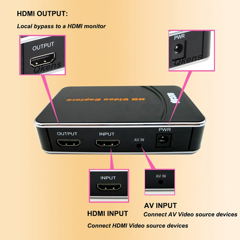 Placa de Captura e Gravação HDMI para USB | Live Streaming