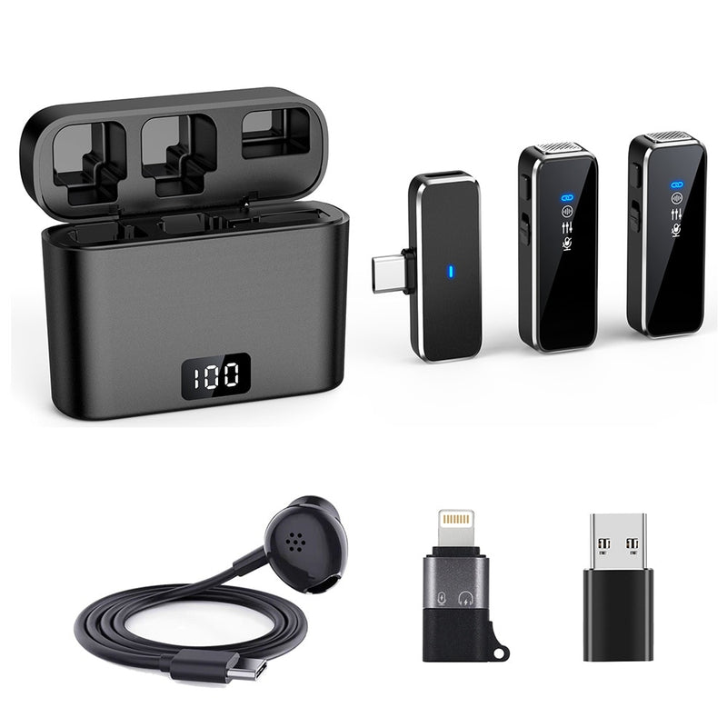 Microfone de Lapela Portátil para Smartphone, Notebook, Tablets e Câmeras.